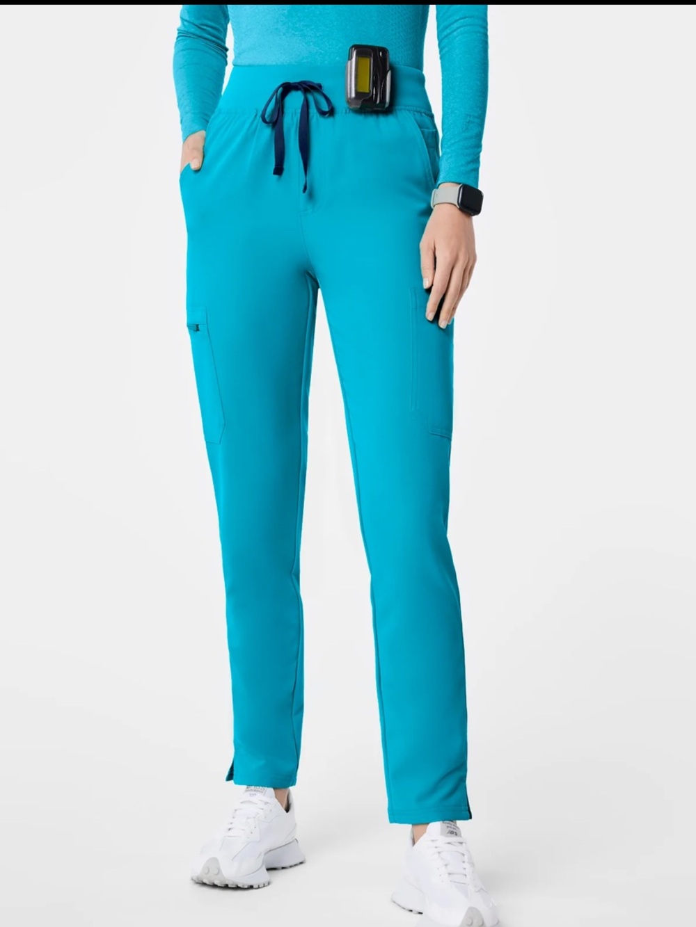 FIGS Yola High-Rise Slim Scrub Pant XS reg Teal new trouser